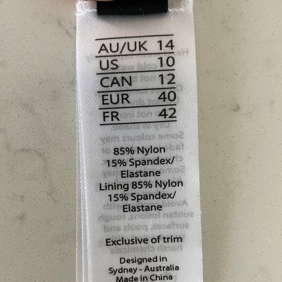 Nip Tuck Swim Floral Nylon Blend Bikini Bottoms w Side Ruching Detail Sz 10 NWT - Picture 9 of 10